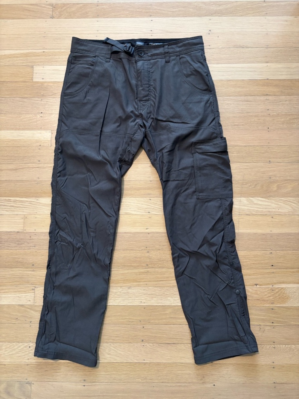 Prana Men’s Hiking Pants: 32x30 “Stretch Zion Slim Pant II, Dark Iron color”